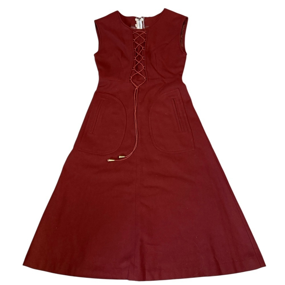 Vintage 1960s wool dress, small